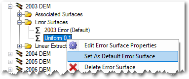error default